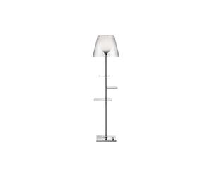 Bibliotheque Floor Lamp Chrome/ Transparent