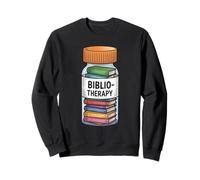 Bibliotherapy Read Books Lover Bookworm Funny Humor Reading Sweatshirt