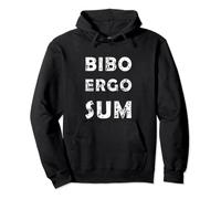 Bibo Ergo Sum I Drink Therefore I Am Alcohol Funny Pullover Hoodie