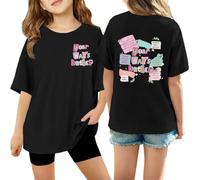 BIBOKAOKE Women's T-Shirt with Colourful Print "Your Way'S Better" - Loose Crew Neck Top with Creative Design | Casual Statement Shirt for Everyday and Leisure