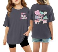 BIBOKAOKE Women's T-Shirt with Colourful Print "Your Way'S Better" - Loose Crew Neck Top with Creative Design | Casual Statement Shirt for Everyday and Leisure