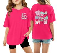 BIBOKAOKE Women's T-Shirt with Colourful Print "Your Way'S Better" - Loose Crew Neck Top with Creative Design | Casual Statement Shirt for Everyday and Leisure