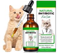 Bibonse Cat Antibiotics for Infections, Natural Antibiotics for Cats, Supports Immune & Cat Allergy Itch Relief, Pet Antibiotics Supplement,