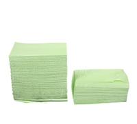 Bibs 125pcs Green Wood Pulp Paper Plastic Disposable Pads