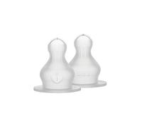 BIBS Baby Bottle Teats, Silicone, Fast Flow, 2-Pack | Anti-Colic | Supports Breastfeeding | Made in Denmark