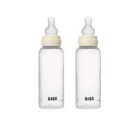 BIBS Baby Bottle Complete Set Silicone Ivory 270ml - 2 Pack