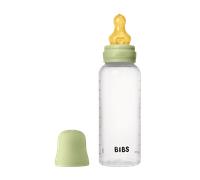 BIBS Baby Bottle Round Latex Medium Flow Sage 270 ml