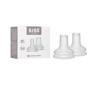 BIBS Baby Bottle Spout 2 Pack - BPA-Free, Round Silicone Teat, Suitable for Newborns & Toddlers 6+ Months