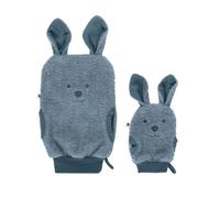 BIBS Bath Mitts, 100% Organic Oeko-TEX® Certified Cotton Terry, Soft and Gentle on The Baby's Delicate Skin, Consist one Adult Size and one Child Size (1-2 Years)