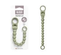 Beaded dummy clip BIBS sage green