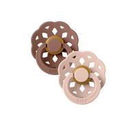 BIBS Boheme Latex Soothers 6+ months Pack of 2 - Woodchuck & Blush