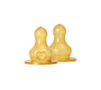 BIBS Bottle Nipple Latex Fast Flow 2 pcs