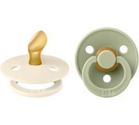 BIBS Colour Anatomical Soother 2-Pack, BPA Free Dummy Pacifier, Orthodontic Nip