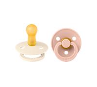 BIBS Colour Dummies (2 Pack) Size 1 - Ivory/Blush Ivory Blush