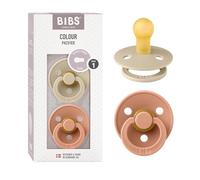 BIBS Colour Latex Size 1 Vanilla/Peach 2 pcs