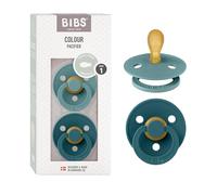 BIBS Colour Dummy, 0-6 Months, 2-Pack, Symmetrical, Island Sea/Forest Lake