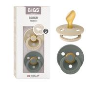 BIBS Colour Dummy, 6-18 Months, 2-Pack, Anatomical Teat, Vanilla/Pine