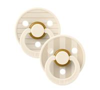 BIBS Pin Latex Soothers 6+ months Pack of 2 - Ivory & Vanilla
