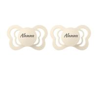 Bibs Couture *2-Pack* Personalised Dummy Pacifier Soother, Orthodontic Teat