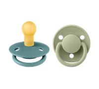 BIBS De Lux 2 PACK Latex Size 1 Island Sea/Sage 2 pcs