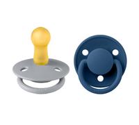 BIBS De Lux Latex Size 2 Cloud/Steel Blue 2 pcs