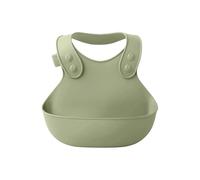 BIBS Dinner Bib. Made in Denmark. Baby Bibs. BPA Free. Food Safe, OneSize (0-36 Months), Sage