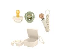 BIBS Dummies Bundle Size 1 (3 Pieces) - Sage/Ivory/Vanilla Ivory/Sage