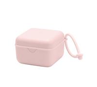 BIBS Dummy Box with Elastic Band Steriliser Box for Dummies 100% BPA Free Material Blossom