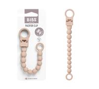 BIBS Dummy Clip Beaded, Blush | Dummy Chain Holder | Fits All BIBS Dummies | Secure One-Handed Attachment | No More Dropped Dummies