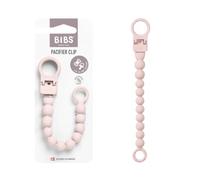 BIBS Dummy Clip Beaded, Petal | Dummy Chain Holder | Fits All BIBS Dummies | Secure One-Handed Attachment | No More Dropped Dummies