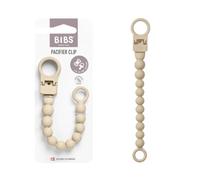 Beaded dummy clip BIBS beige
