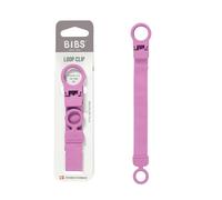 BIBS Dummy Clip Loop, Fits All BIBS Dummies, Bubblegum | Dummy Chain Holder | Fits All BIBS Dummies | Secure One-Handed Attachment | No More Dropped Dummies
