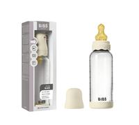 BIBS Glass Boheme Baby Bottle Medium Flow Ivory 240 ml