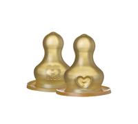 BIBS Latex Slow Flow Bottle Teats 0+ months Pack of 2