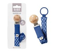 BIBS Paci Braid dummy clip Cornflower / Dusty Blue 1 pc