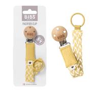 BIBS Paci Braid Dummy Chain Organic Cotton Danish Design, One Size (0-36 Months), Pale Butter/Ivory