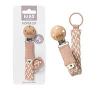 BIBS Pacifier Clip Braided Blush/Ivory 1 pcs