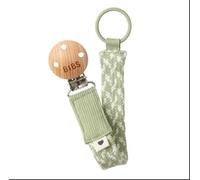 BIBS Paci Braid Soother Chain 100% Organic Cotton, Designed in Denmark, One Size (0-36 Months), Sage/Ivory