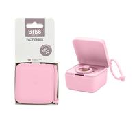 BIBS Pacifier Box with Strap. Soother Holder and Steriliser case. 100% BPA Free Food-Grade Material - Baby Pink