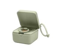 BIBS Pacifier Box with Strap. Soother Holder and Steriliser case. 100% BPA Free Food-Grade Material. Made in Denmark. Sage