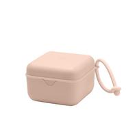 BIBS Pacifier Box with Strap. Soother Holder and Steriliser case. 100% BPA Free Food-Grade Material. Made in Denmark. Blush