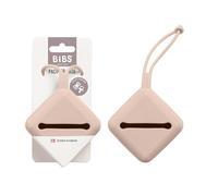 BIBS Pacifier Case with Strap, for Storing and Transporting Soothers, Can Hold up to Three Dummies, 100% BPA Free Food-Grade Material. Blush