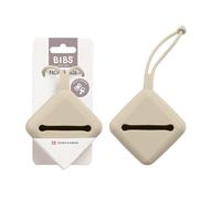 BIBS Pacifier Case with Strap, for Storing and Transporting Soothers, Can Hold up to Three Dummies, 100% BPA Free Food-Grade Material. Vanilla