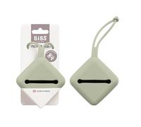 BIBS Pacifier Case with Strap, for Storing and Transporting Soothers, Can Hold up to Three Dummies, 100% BPA Free Food-Grade Material. Sage