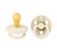 BIBS Pin Latex Soothers 6+ months Pack of 2 - Ivory & Vanilla