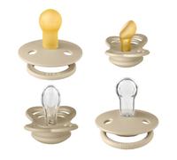BIBS Soothers Try-it collection Size 1 0-6 Months 4 Pack Vanilla
