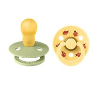 BIBS Studio Colour 2 PACK Ladybug Latex Size 3 Sage Mix 2 pcs