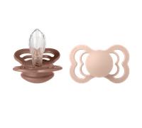 BIBS Supreme 2 Pack Silicone Size 2 Woodchuck/Blush 2 pcs