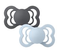 BIBS Supreme 2 PACK Supreme 2 PACK - Iron/Baby Blue