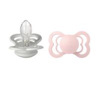 BIBS Supreme Silicone Size 2 Haze/Blossom 2 pcs